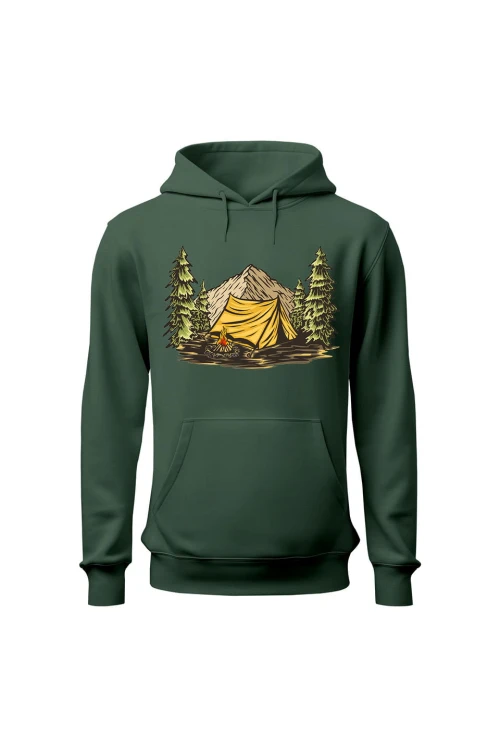 Bluza męska z kapturem Into the wild - zielona