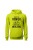 Bluza męska z kapturem Bardziej niż rower kocham tylko moją żonę - limonka