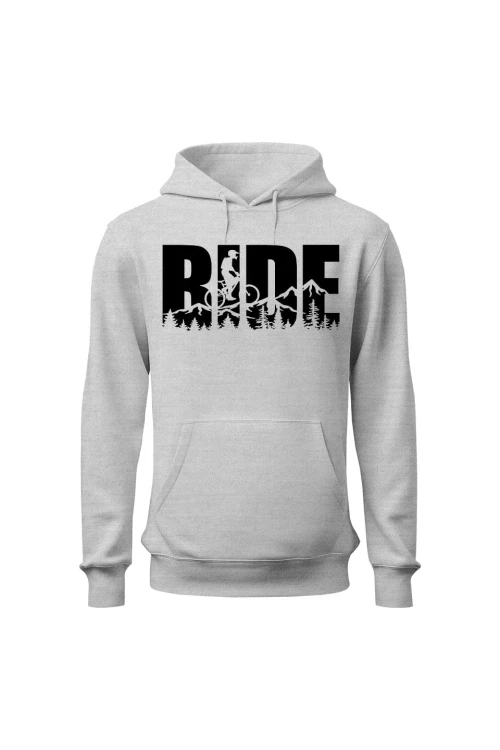 Bluza męska z kapturem Ride MTB - szara