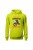 Bluza męska z kapturem Życie jest lepsze na rowerze Downhill - limonka