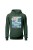 Bluza męska z kapturem Stay wild ocean child - zielona