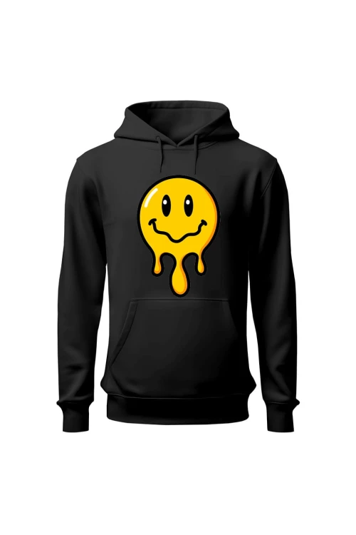 Bluza męska z kapturem Smile - czarna