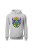 Bluza męska z kapturem Hippies Alien - szara