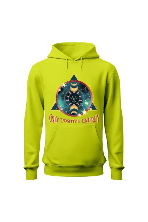 Bluza męska z kapturem Stay Wild Moon Child - limonka