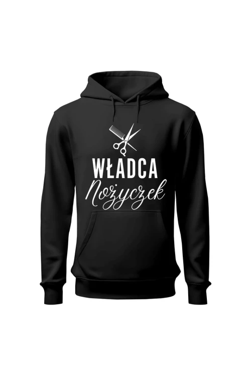 Bluza damska z kapturem Władca nożyczek - czarna