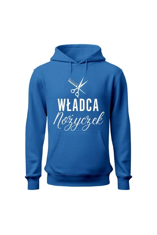 Bluza damska z kapturem Władca nożyczek - niebieska