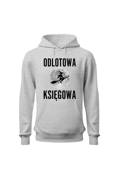 Bluza damska z kapturem Odlotowa księgowa - szara