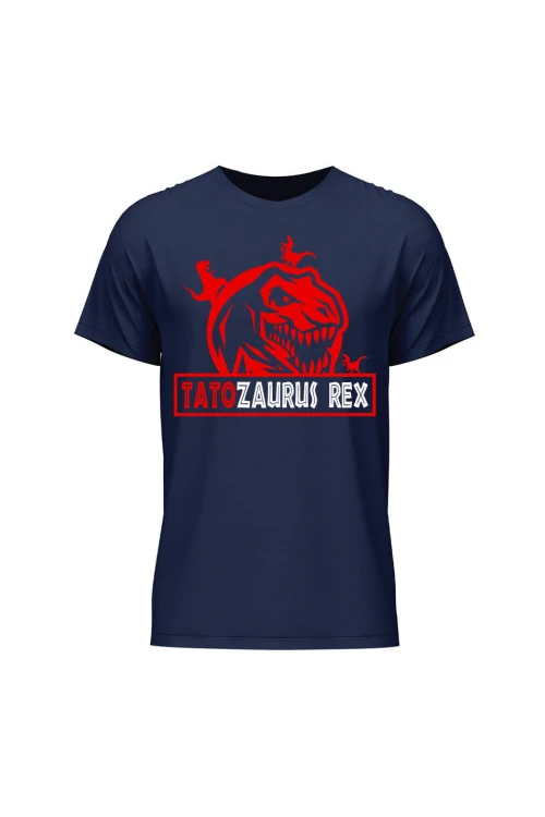 Koszulka męska Tatozaurus Rex - granatowa