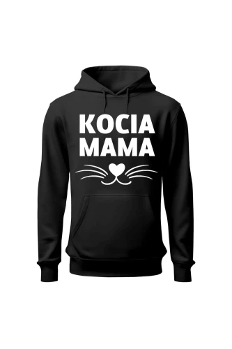 Bluza damska z kapturem Kocia mama