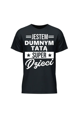 Koszulka męska Dumny Tata Super Dzieci