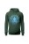 Bluza damska z kapturem Medytacja Mandala - zielona