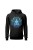 Bluza damska z kapturem Medytacja Mandala - czarna