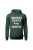Bluza damska z kapturem Jedna miłość serca bicie Ruby ponad życie - zielona