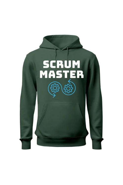 Bluza damska z kapturem Scrum master - zielona