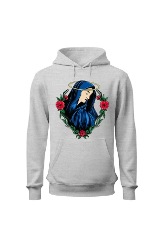 Bluza damska z kapturem Wizerunek Maryi