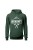 Bluza damska z kapturem Bushcraft napis - zielona