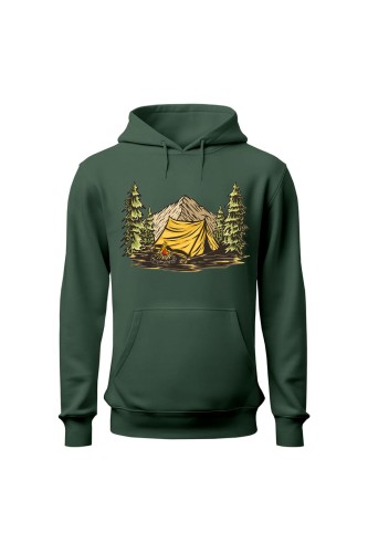Bluza damska z kapturem Into the wild - zielona