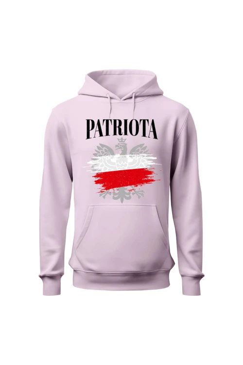 Bluza damska z  kapturem Patriota - różowa