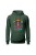 Bluza damska z  kapturem Psychedelic Mushroom - zielona