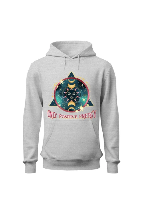 Bluza damska z  kapturem Stay Wild Moon Child - szara