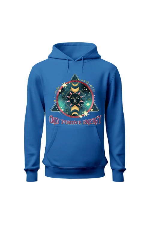Bluza damska z  kapturem Stay Wild Moon Child - niebieska
