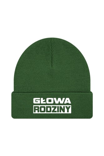 Czapka zimowa Głowa Rodziny - ciemnozielona