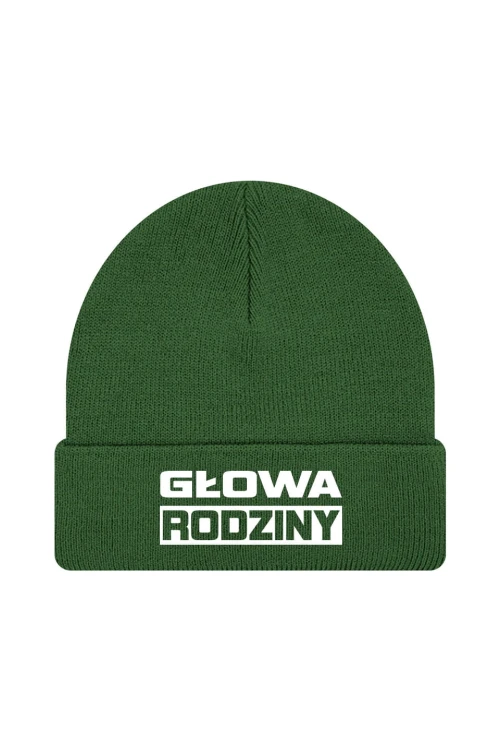 Czapka zimowa Głowa Rodziny - ciemnozielona