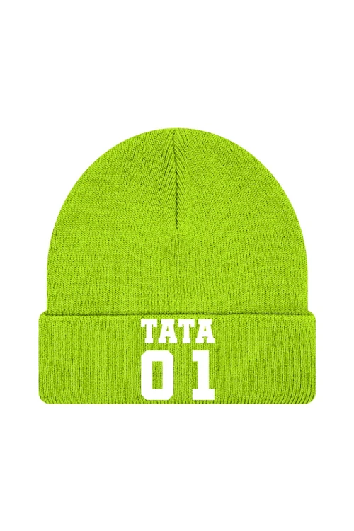 Czapka zimowa TATA 01 - limonka