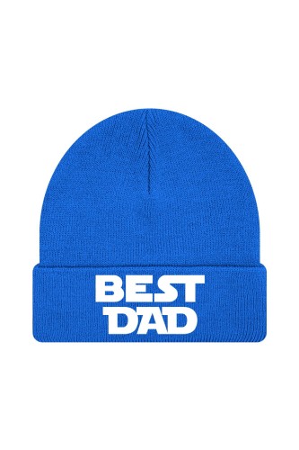 Czapka zimowa Best Dad - niebieska