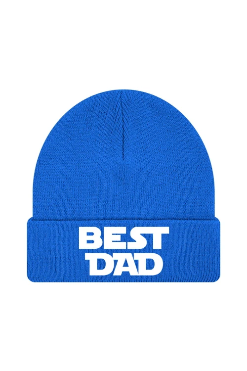 Czapka zimowa Best Dad - niebieska
