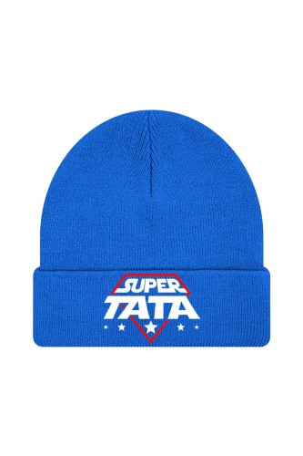 Czapka zimowa SUPER gwiezdny TATA - niebieska