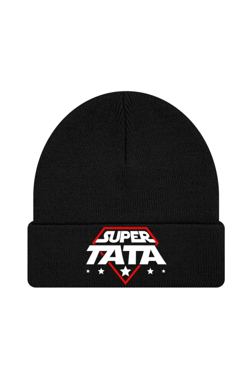 Czapka zimowa SUPER gwiezdny TATA - czarna