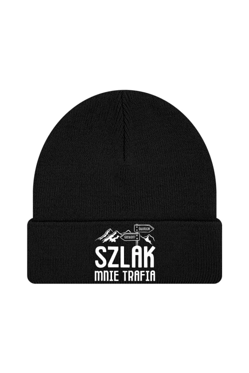 Czapka zimowa Szlak mnie trafia - czarna