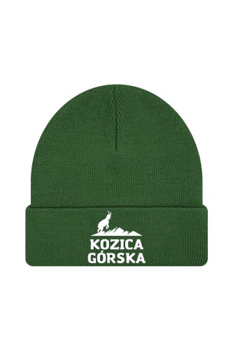 Czapka zimowa Kozica górska - ciemnozielona