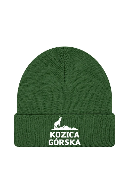 Czapka zimowa Kozica górska - ciemnozielona