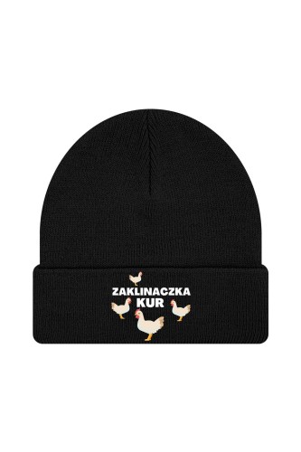 Czapka zimowa Zaklinaczka kur - czarna