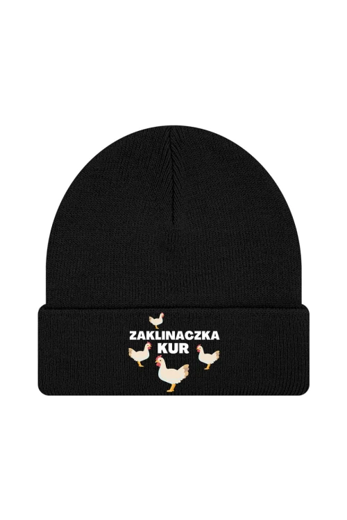 Czapka zimowa Zaklinaczka kur - czarna