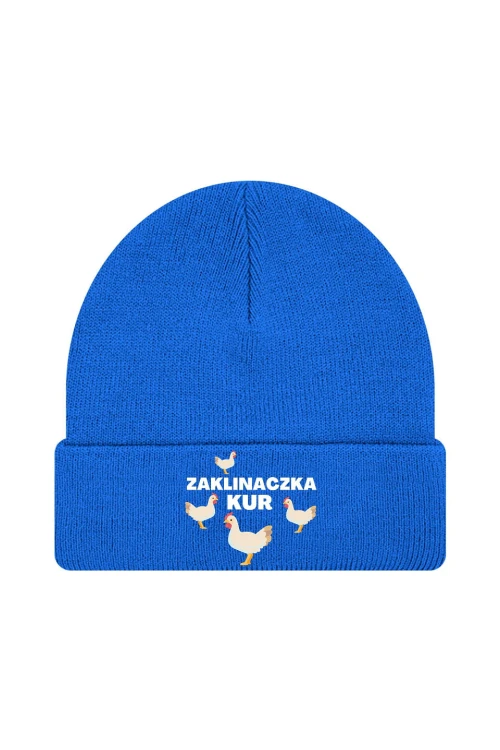 Czapka zimowa Zaklinaczka kur - niebieska