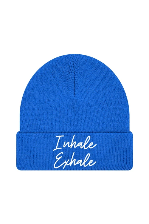 Czapka zimowa Inhale Exhale - niebieska
