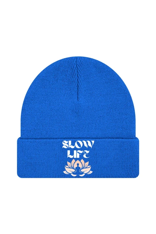 Czapka zimowa Slow life - niebieska