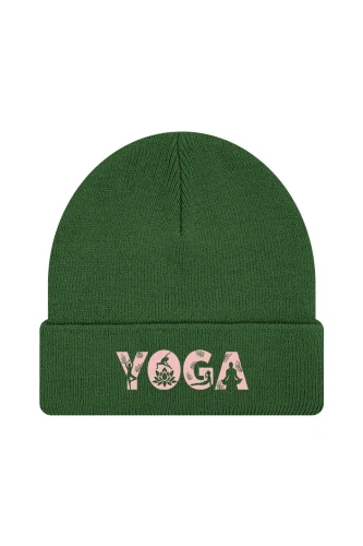 Czapka zimowa Yoga Napis