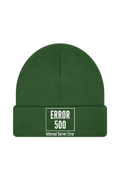 Czapka zimowa 500 error - ciemnozielona