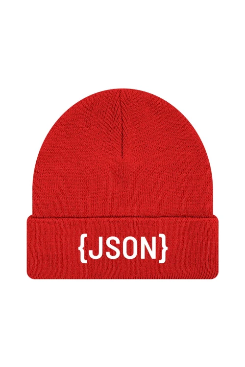 Czapka zimowa JSON - czerwona