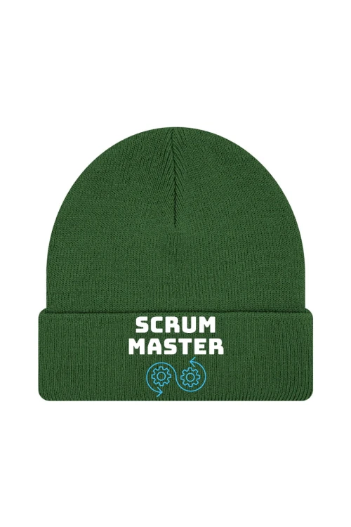 Czapka zimowa Scrum master - ciemnozielona