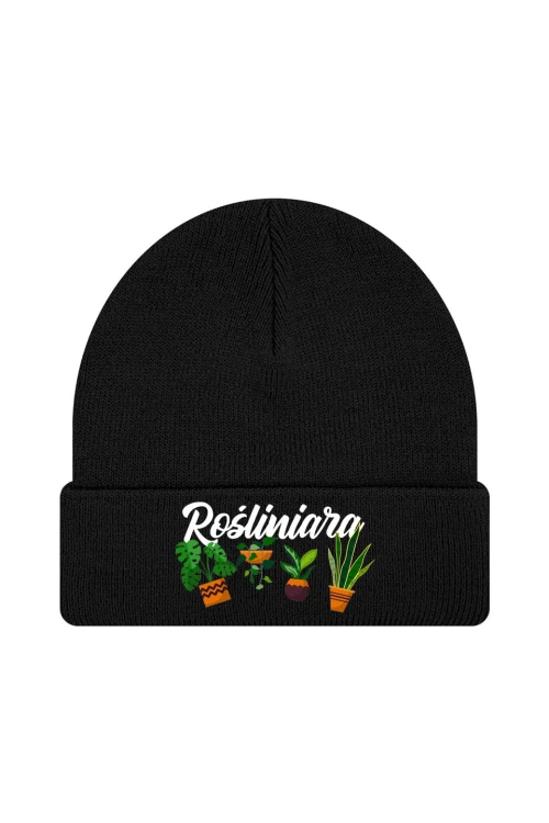 Czapka zimowa Rośliniara - czarna