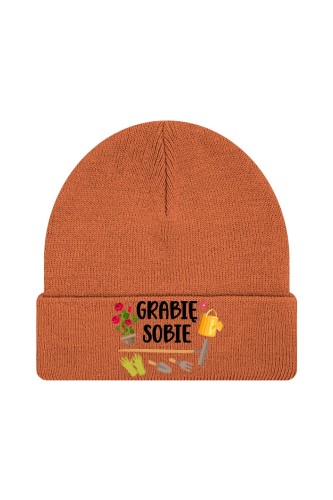 Czapka zimowa Grabie sobie - pomarańczowa