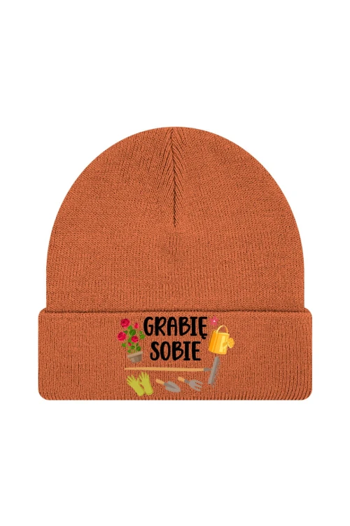 Czapka zimowa Grabie sobie - pomarańczowa