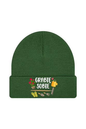 Czapka zimowa Grabie sobie - ciemnozielona