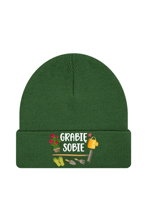 Czapka zimowa Grabie sobie - ciemnozielona