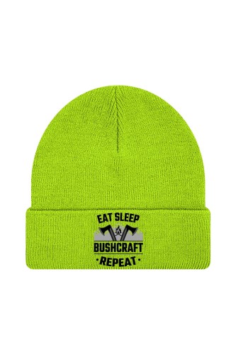 Czapka zimowa East sleep bushcraft repeat - limonka